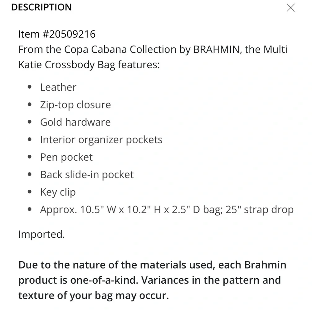 Brahmin Copa Cabana collection - Picture 11 of 16